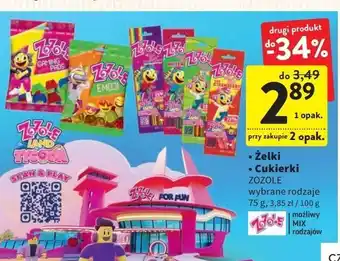 Intermarche Żelki hello zelo rainbow zozole oferta