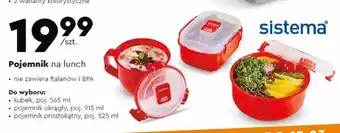 Biedronka Pojemnik okrągły 915 ml sistema oferta