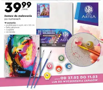 Biedronka Zestaw do malowania po numerach artea oferta