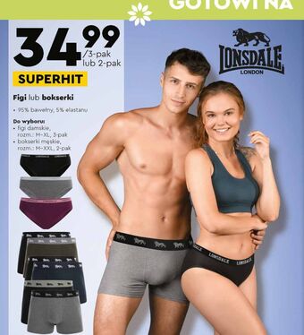 Biedronka Bokserki męskie m-xxl lonsdale oferta
