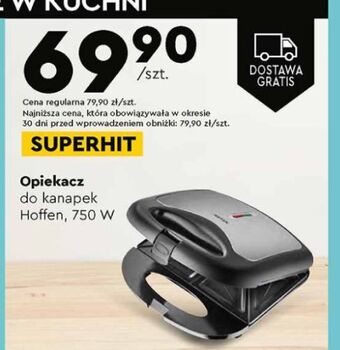 Biedronka Opiekacz do kanapek 750 w hoffen oferta