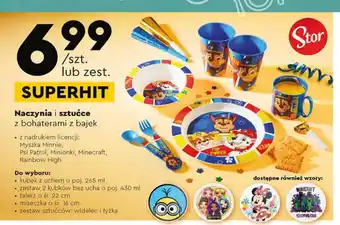 Biedronka Zestaw sztućców widelec + łyżka minecraft stor oferta