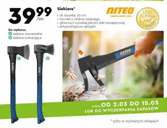 Biedronka Siekiera 60 cm niteo tools oferta