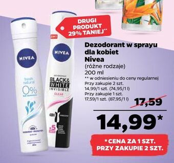 Netto Antyperspirant nivea fresh natural oferta