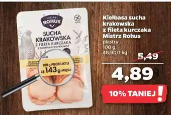 Netto Kiełbasa krakowska sucha mistrz rohus oferta