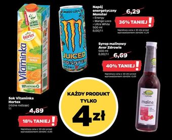 Netto Napój energetyczny monster energy juiced mango loco oferta