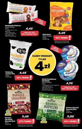 Netto Herbatniki waniliowe cukry nyskie fit&free oferta