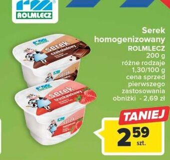 Carrefour Serek truskawka rolmlecz oferta