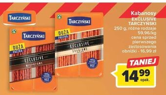 Carrefour Kabanosy wieprzowe tarczyński kabanos exclusive oferta