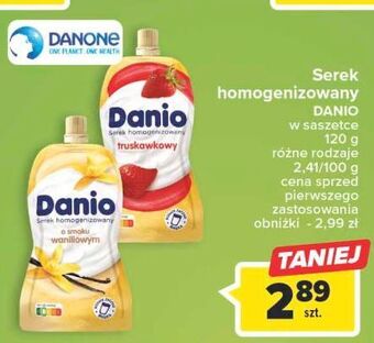 Carrefour Serek wanilia saszetka danone danio oferta