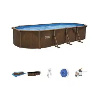Abra Basen stalowy owalny hydrium 7,3x3,6x1,3 m deska 561cw oferta