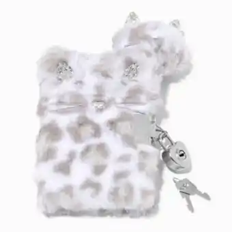 Claire's Claire's club snow leopard plush diary oferta