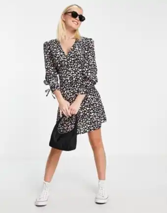 ASOS Nobody's child – wiązana sukienka maxi w drobne kwiatki oferta