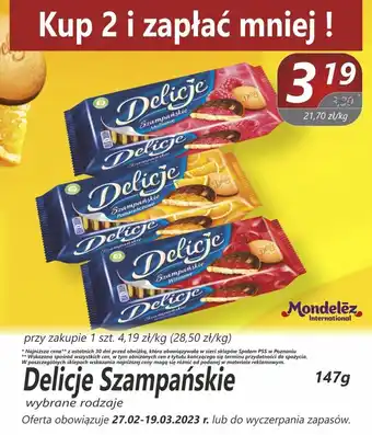 Mondelez Delicje Szampańskie 2szt. 147g