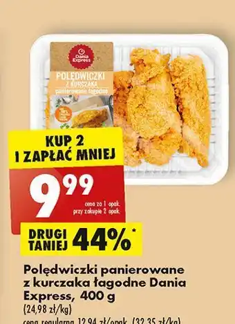 Biedronka Polędwiczki z kurczaka panierowane łagodne danie express oferta