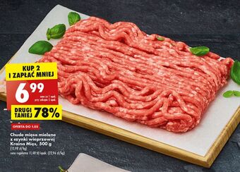Biedronka Kraina Mięs Mięso mielone z szynki wieprzowej chude 500g oferta