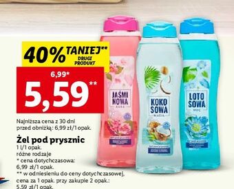 Lidl Żel pod prysznic lotosowa moc oferta