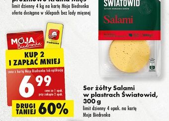 Biedronka Światowid Ser salami 300g oferta