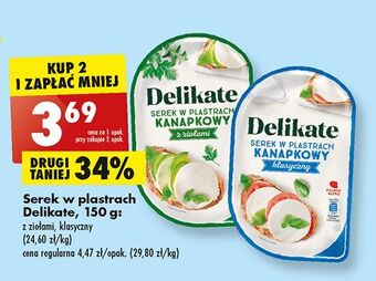Biedronka Serek śmietankowy z ziołami delikate oferta