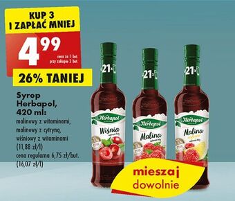 Biedronka Syrop malina herbapol oferta