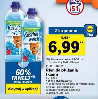 Lidl Płyn do płukania sommerwind kuschelweich oferta