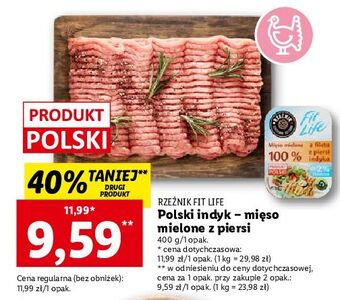 Lidl Mięso mielone z piersi indyka rzeźnik codzienna dostawa fit life oferta