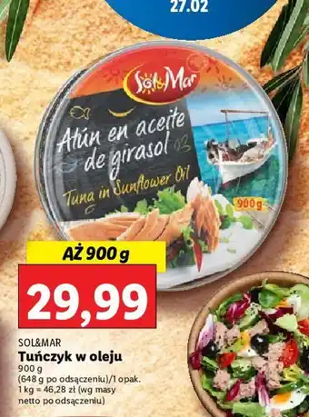 Lidl Tuńczyk w oleju sol&mar oferta