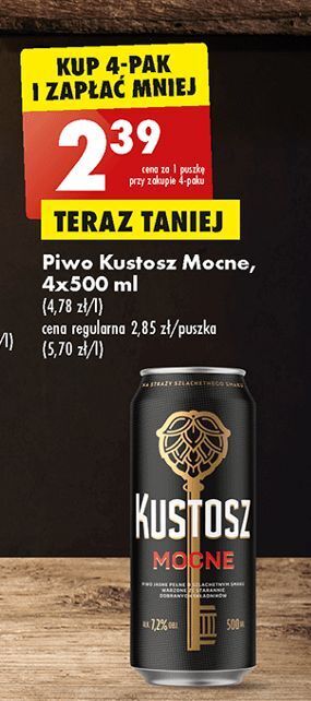 Biedronka Piwo kustosz mocne oferta