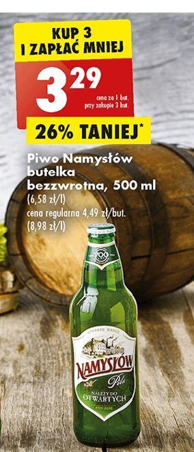 Biedronka Piwo namysłów pils oferta
