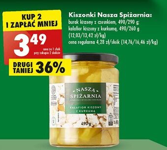 Biedronka Burak kiszony z czosnkiem nasza spiżarnia oferta