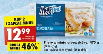 Biedronka Filet z mintaja bez skóry 475g oferta