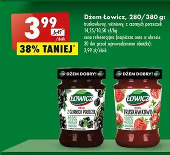 Biedronka Dżem czarna porzeczka łowicz oferta