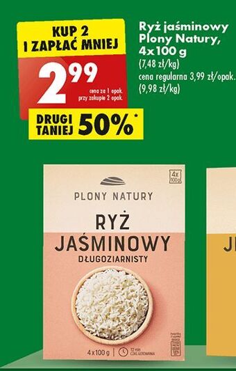 Biedronka Ryż jaśminowy długoziarnisty plony natury oferta