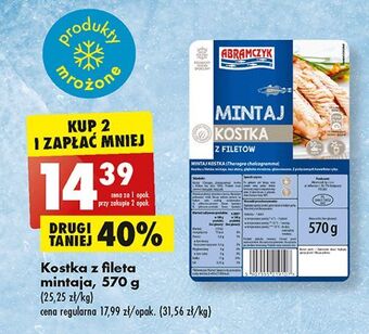 Biedronka Abramczyk Mintaj kostka 570g oferta