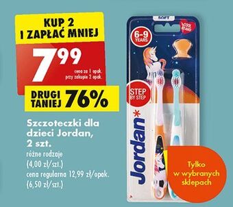 Biedronka Szczoteczka do zębów 6-9 lat soft jordan step by oferta