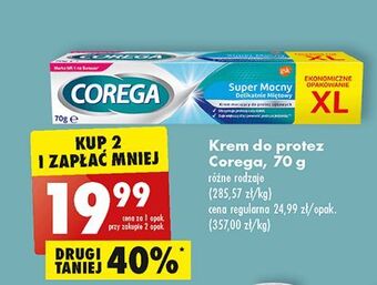 Biedronka Krem mocujący do protez delikatnie miętowy corega super mocny oferta