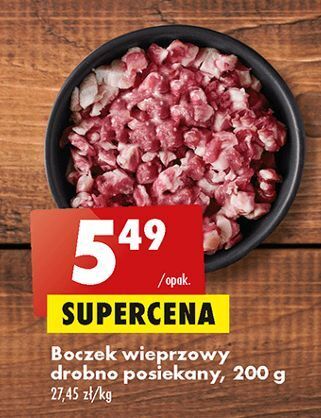 Biedronka Boczek wieprzowy drobno posiekany 200g oferta