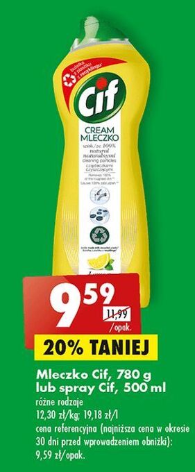 Biedronka Spray do kuchni ultrafast cif kitchen oferta