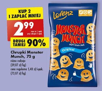 Biedronka Chrupki original lorenz monster munch oferta
