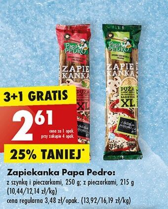 Biedronka Zapiekanka z serem mozzarella i pieczarkami papa pedro oferta