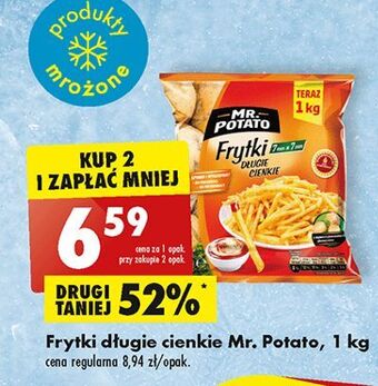 Biedronka Frytki długie cienkie mr. potato oferta