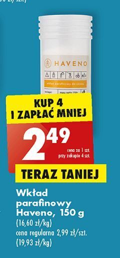 Wkład parafinowy 150 g haveno