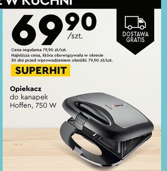 Biedronka Opiekacz do kanapek 750 w hoffen oferta