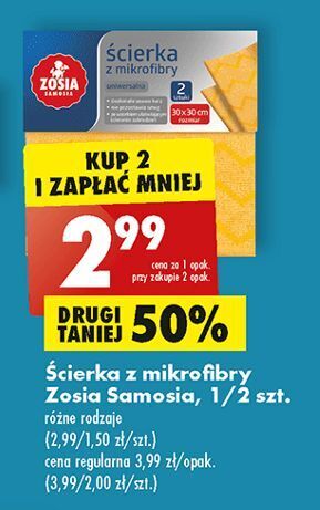 Biedronka Ścierka z mikrofibry uniwersalna zosia samosia oferta