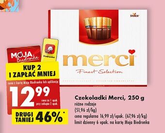 Biedronka Bombonierka czerwona storck merci oferta