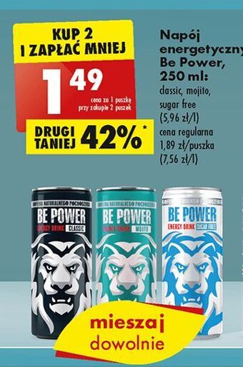 Biedronka Napój energetyczny mojito be power oferta