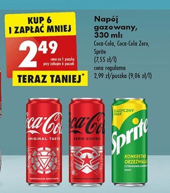 Biedronka Napój coca-cola zero oferta
