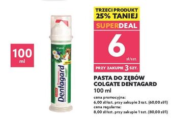 Dealz Pasta do zębów z pompką colgate dentagard oferta