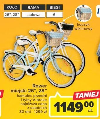 Carrefour Rower miejski 26'' oferta