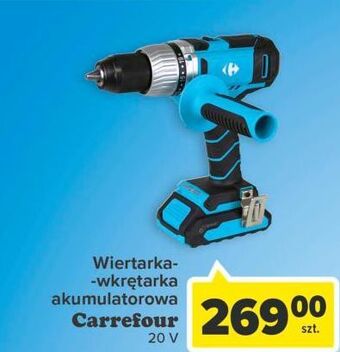 Carrefour Wiertarko-wkrętarka akumulatorowa 20v carrefour oferta